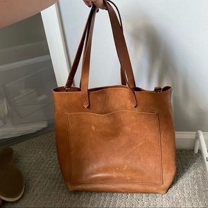 Madewell Cognac Medium Transport Tote